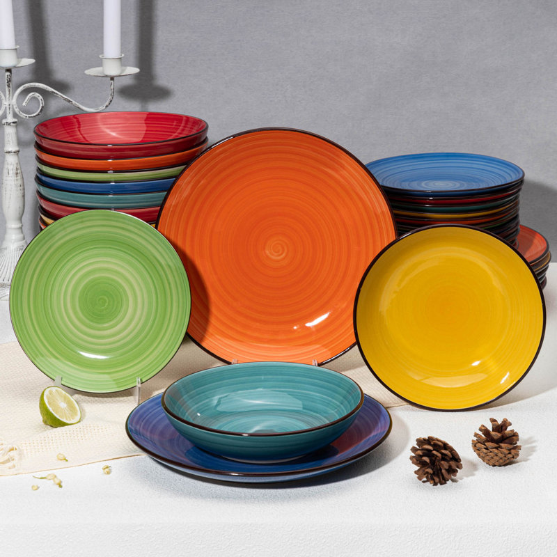 Latitude Run® Thuringowa Stoneware Dinnerware Set, Service For 12